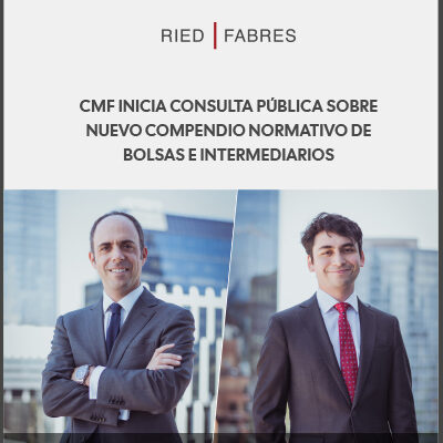 La CMF publicó el 9 de febrero de 2026 un proyecto para crear el Compendio Normativo de Bolsas e Intermediarios, cuyo fin es unificar y ordenar la regulación vigente, eliminar redundancias y dar mayor claridad y coherencia al marco regulatorio, incorporando ajustes para otorgar certeza jurídica. Los comentarios se podrán enviar hasta el 3 de abril de 2026.
