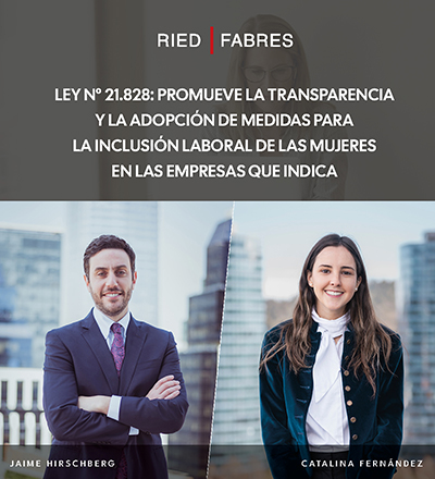 La nueva Ley N° 21.828, publicada el 23 de julio, exige a determinadas empresas elaborar y publicar un informe anual de equidad de género con información sobre participación femenina, brechas salariales, presencia de mujeres en cargos de responsabilidad y medidas de conciliación. La obligación aplica a empresas con 200 o más trabajadores, y a aquellas con 50 o más trabajadores de sectores específicos. El informe debe remitirse a la Dirección del Trabajo en marzo de cada año.